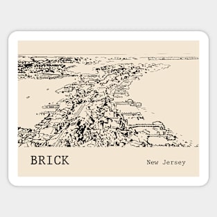 Brick New Jersey Sticker